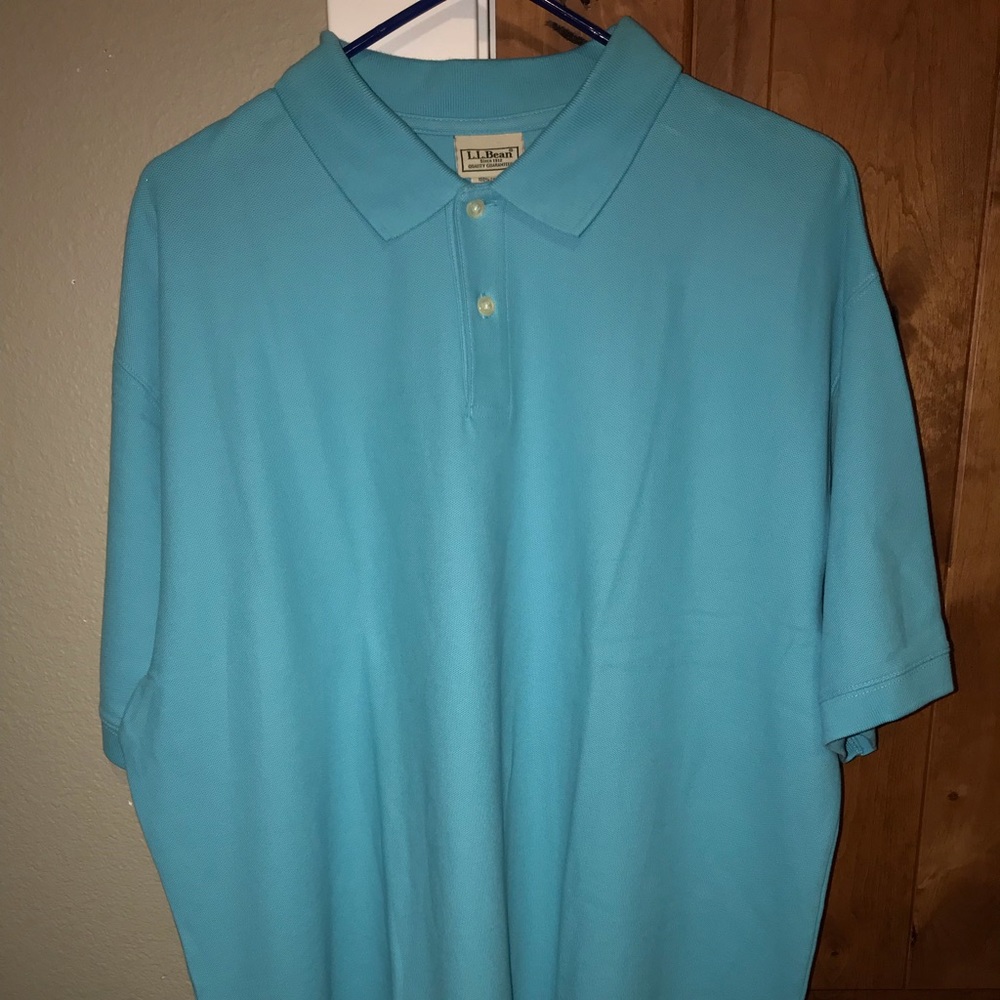 LL Bean Blue Polo Shirt